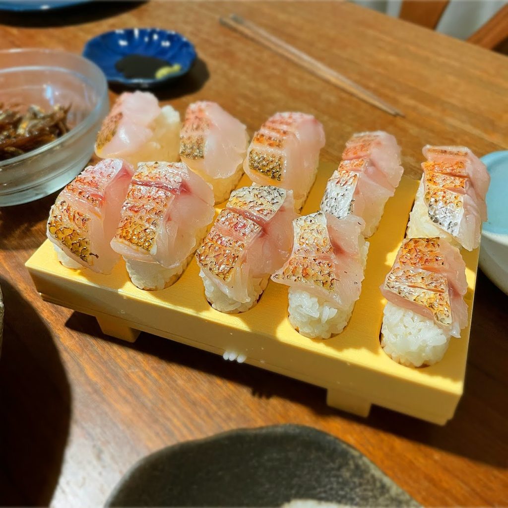アカムツ炙りの握り寿司